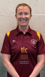 Pam Asson - top scored for Llangwm in her one innings